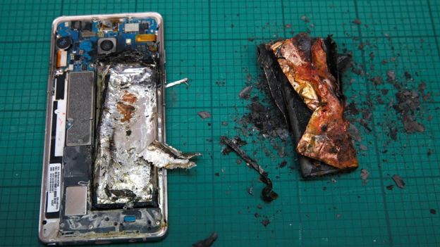 Огонь батареи Samsung