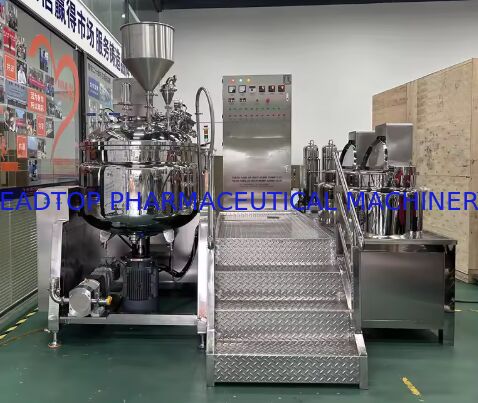 Горячая продажа Высококачественный ПЛК Управляемый Вакуум Ультразвуковой Нержавеющей Стали Косметический Крем Лица Уход за Кожей Эмульгаторная Машина