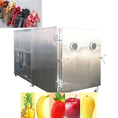 Хорошая цена Industry Vacuum Freeze Dryer Machine Strawberry Fruit And Vegetable 120Kw 25kg / Batch онлайн