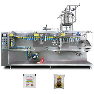 Хорошая цена Roll Film Standup Pouch Top Spout Doypack Milk Tea Filling Horizontal multifunctional packaging machine онлайн